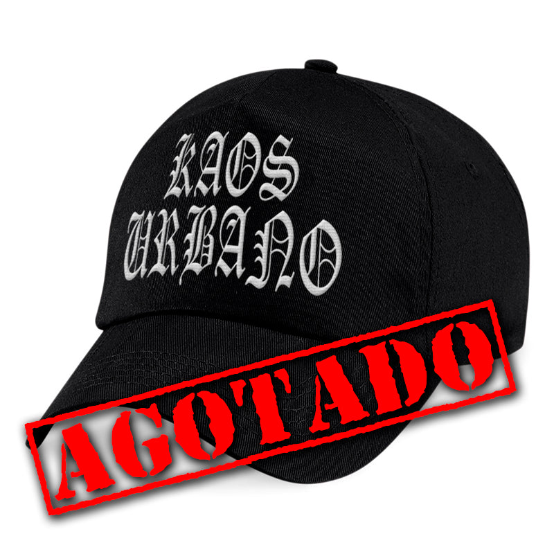 Gorra curva negra bordada KAOS URBANO logo Liquidaci n Sabandijas