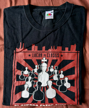 2ª MANO: Camiseta manga corta hombre SABANDIJAS lucha de clases