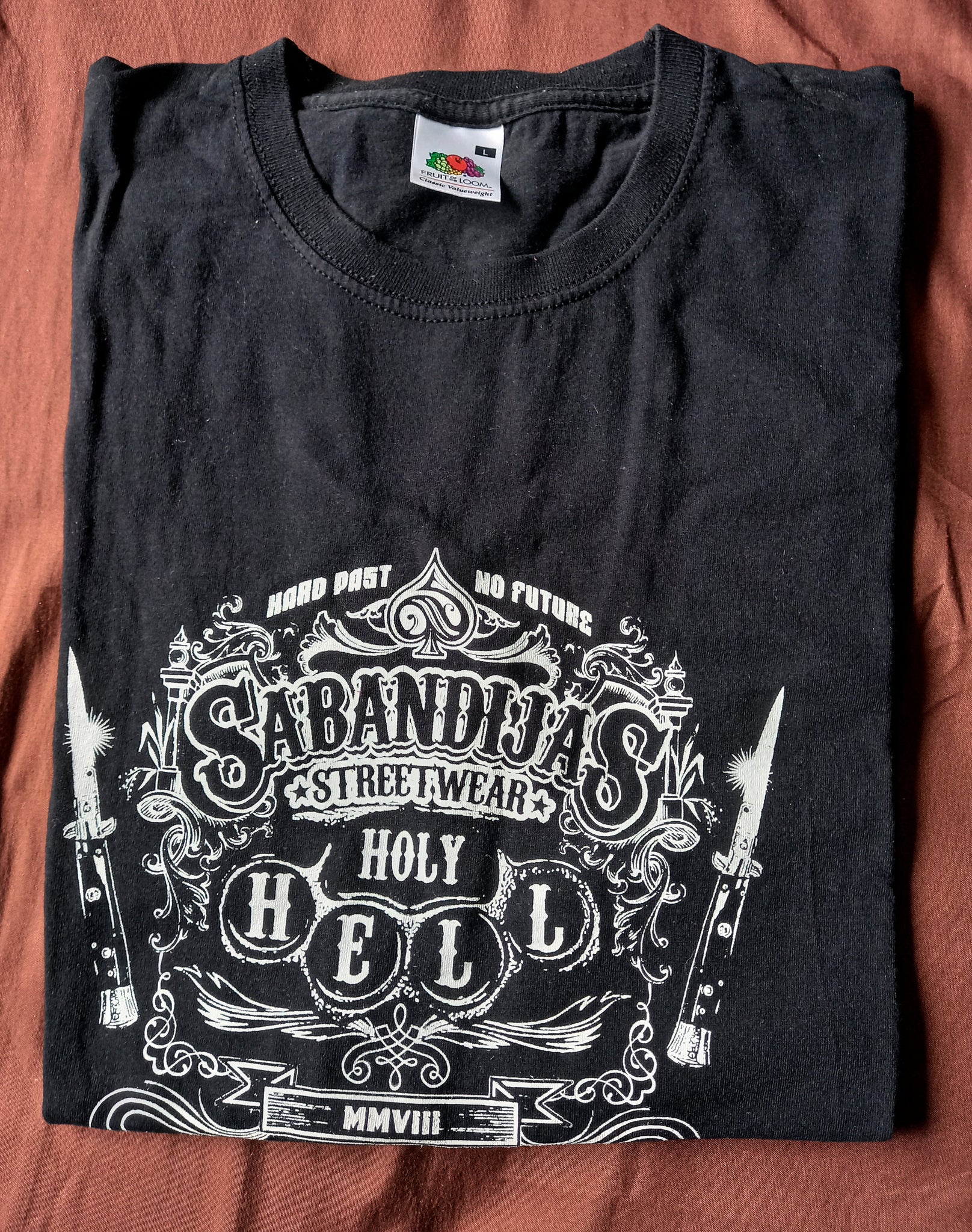 2ª MANO: Camiseta manga corta hombre SABANDIJAS Holy Hell