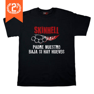 2ª MANO: Camiseta manga corta hombre SKINHELL FACTORY padre nuestro 2