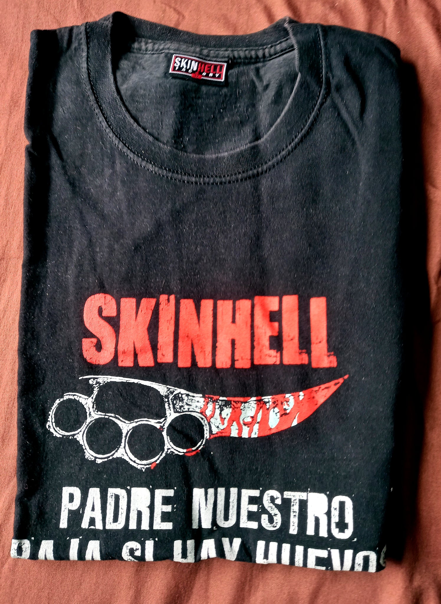 2ª MANO: Camiseta manga corta hombre SKINHELL FACTORY padre nuestro 2