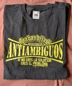 2ª MANO: Camiseta manga corta hombre SABANDIJAS antiambiguos