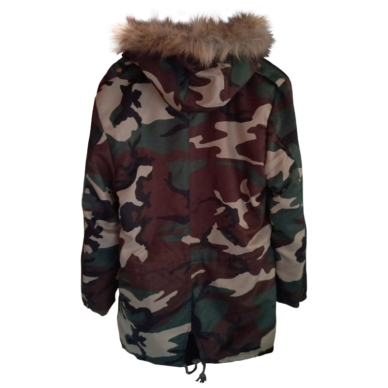 Parka de camuflaje