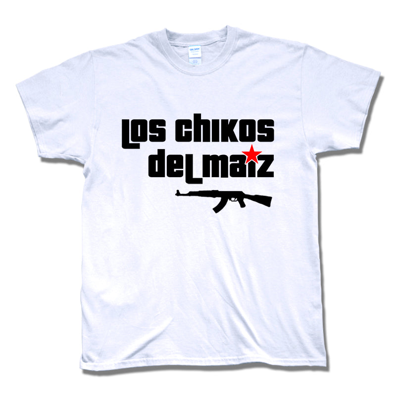 Camiseta manga corta hombre LOS CHIKOS DEL MAÍZ logo en blanco