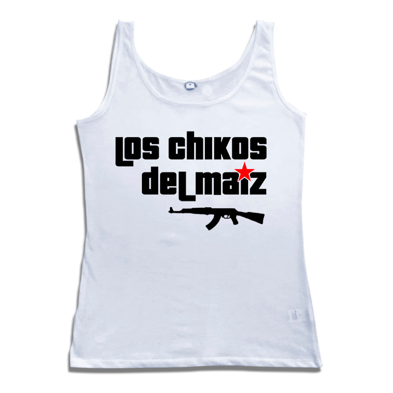 Camiseta tirantes hombre LOS CHIKOS DEL MAÍZ logo