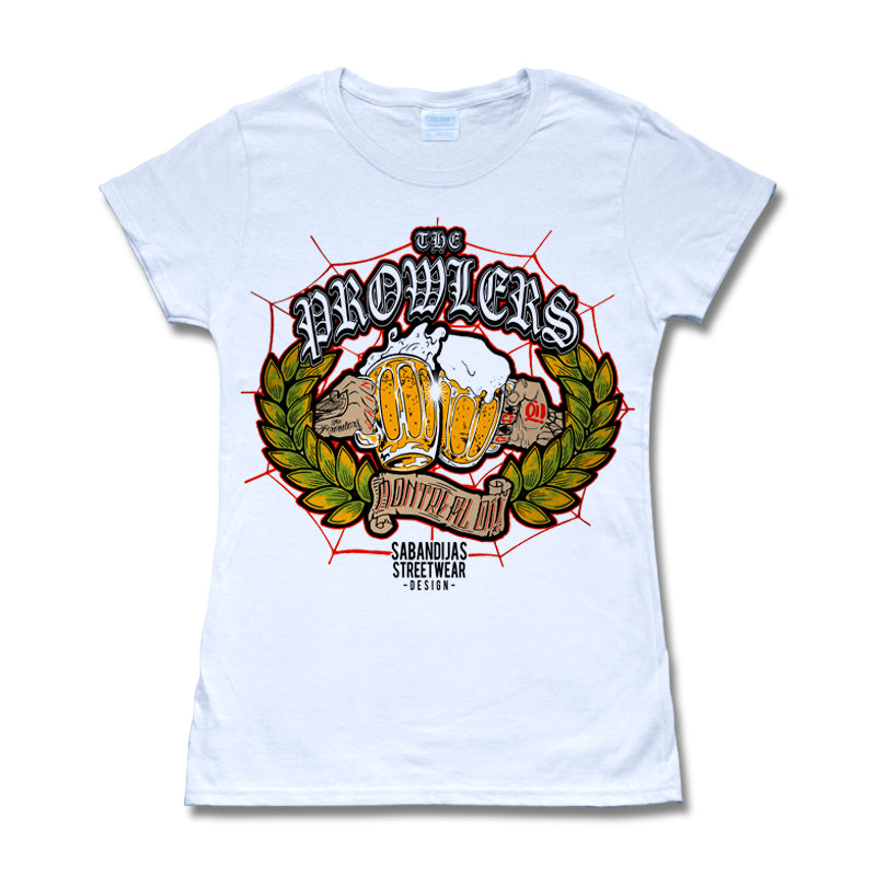Camiseta manga corta mujer THE PROWLERS jarras de cerveza