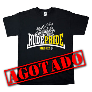 Camiseta negra manga corta hombre RUDE PRIDE logo