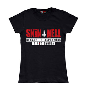 Camiseta manga corta mujer SKINHELL FACTORY blaspheming is not enough