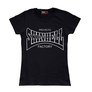 Camiseta manga corta mujer SKINHELL FACTORY monopolio