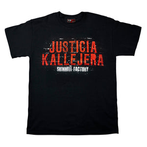 Camiseta manga corta hombre SKINHELL FACTORY Justicia Kallejera