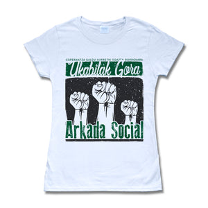 Camiseta manga corta mujer ARKADA SOCIAL ukabilak gora