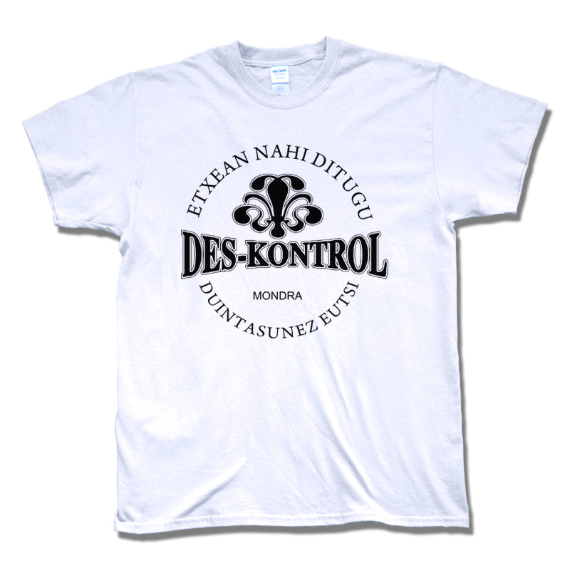 Camiseta manga corta hombre DES-KONTROL Mondra en blanco