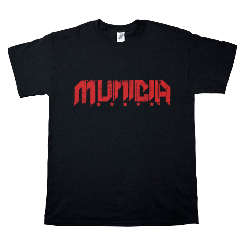 Camiseta manga corta hombre MUNICIA logo en negro