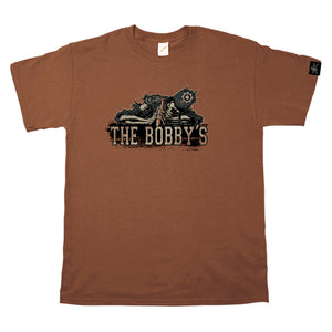 Camiseta manga corta hombre THE BOBBY'S esqueleto, marrón